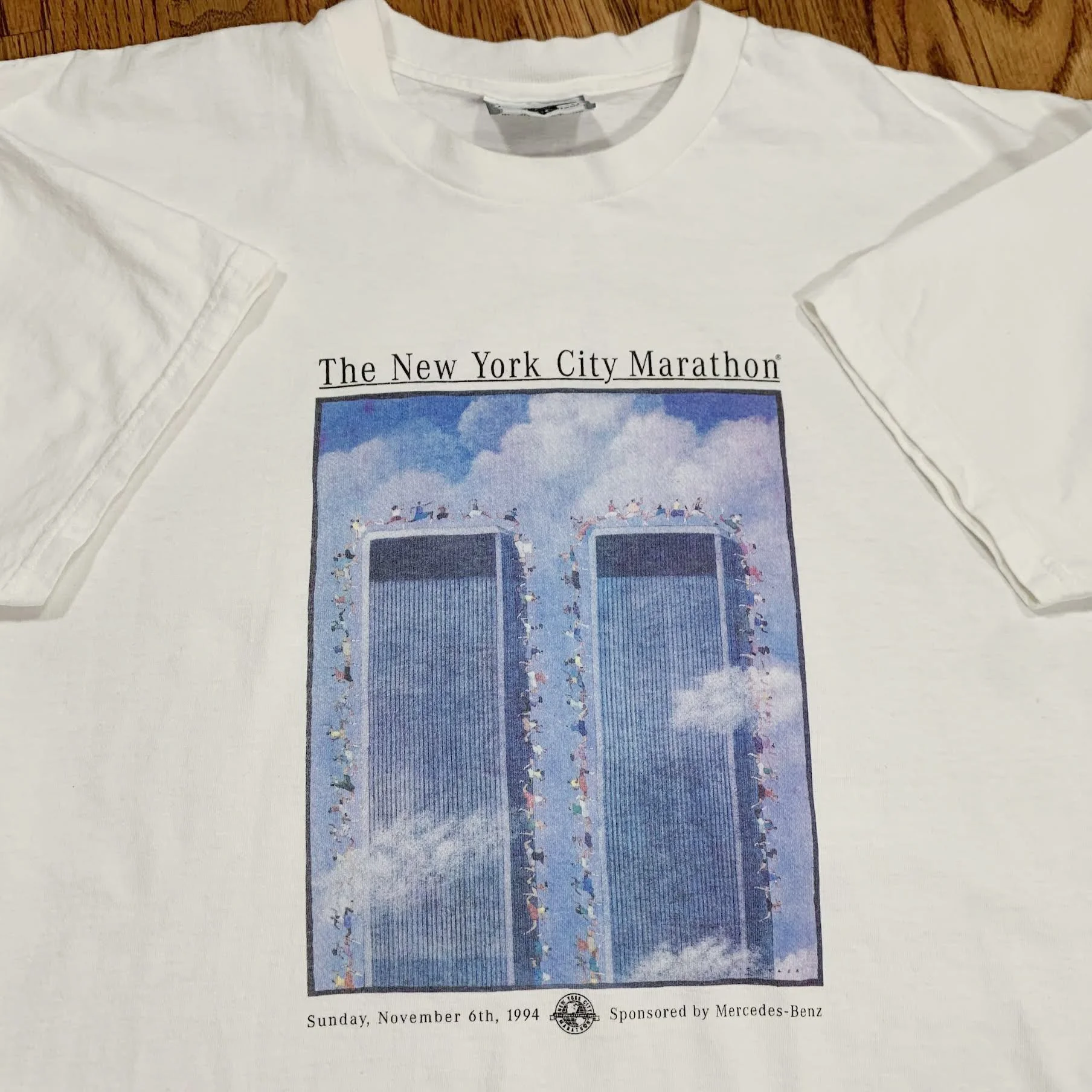 Vintage New York City 1994 Marathon T Shirt (Size XL) — RootsBK